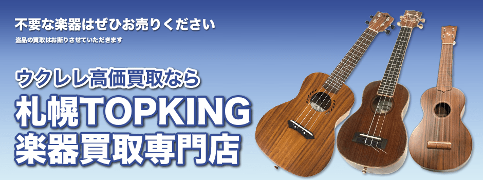 ウクレレ高価買取なら札幌TOPKING楽器買取専門店